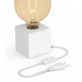 Calex TafelLamp Vierkant  - E27 - Wit -  Excl. Lichtbron